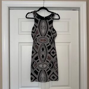 Glitter sleeveless mini dress